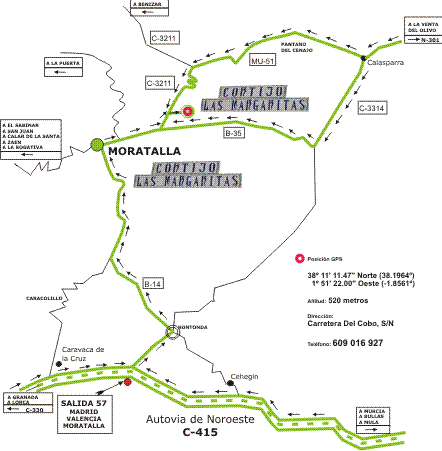 Haz CLIC para obtener mapa de acceso en formato PDF