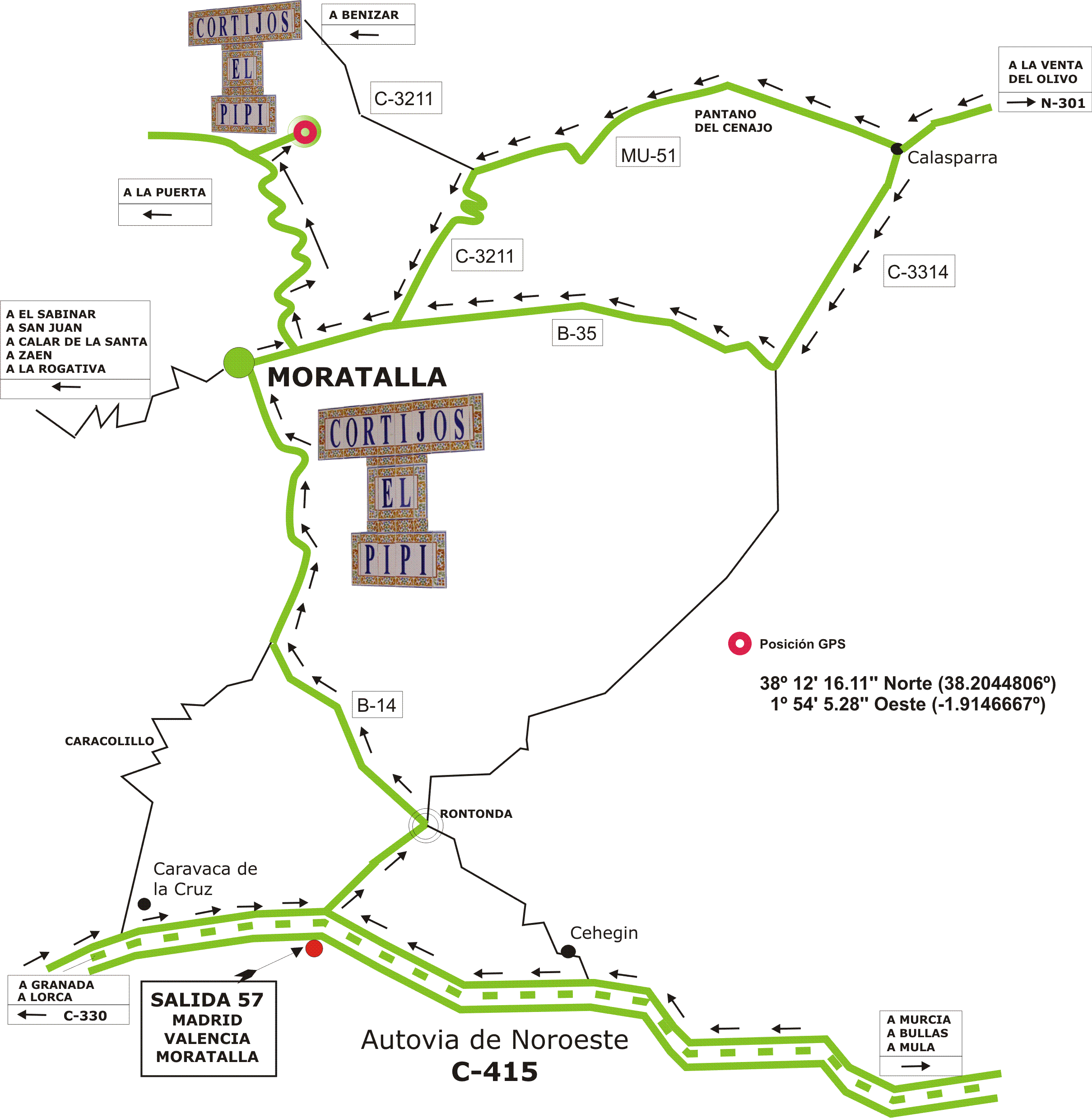 Haz CLIC para obtener mapa de acceso en formato PDF