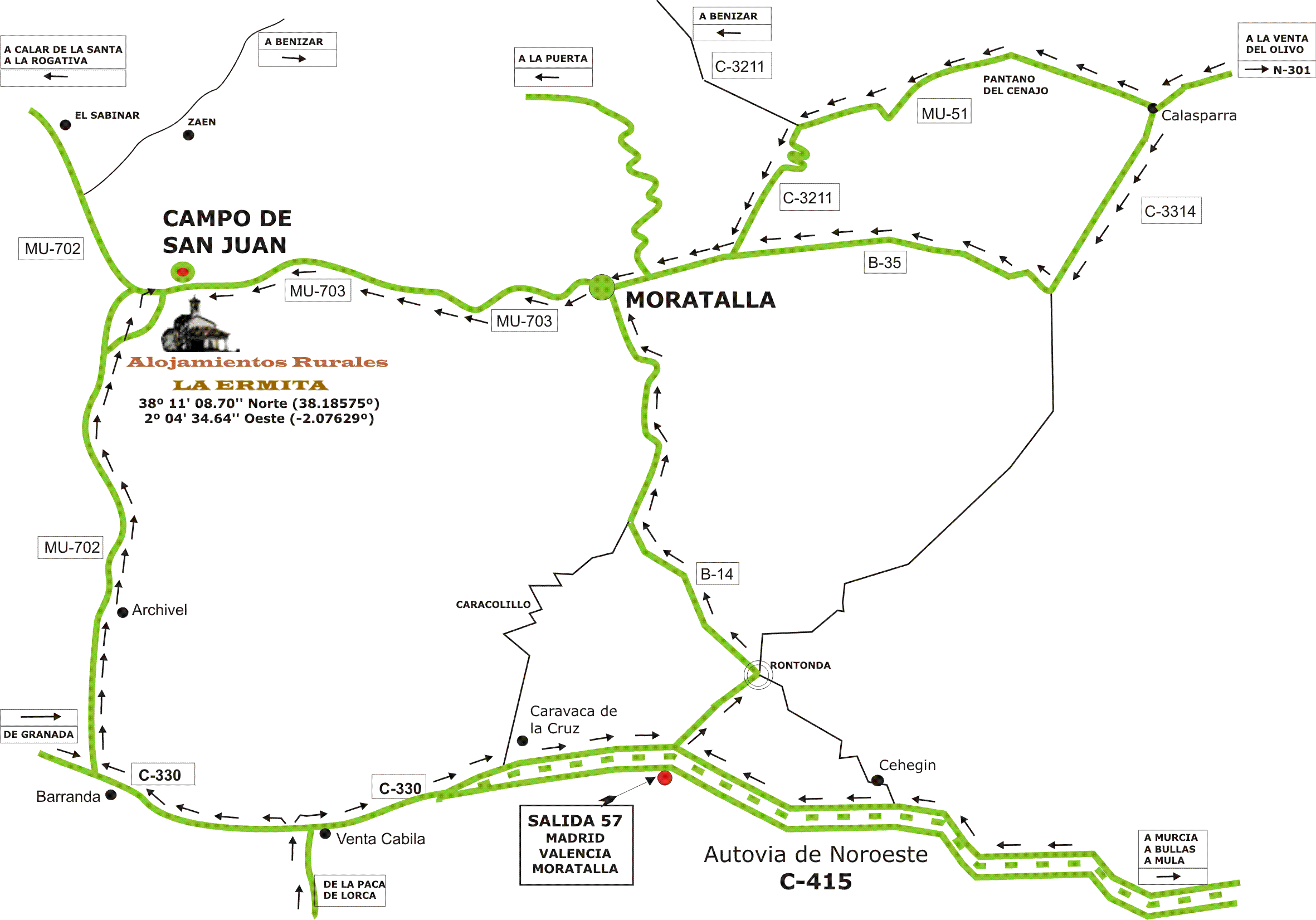 Haz CLIC para obtener mapa de acceso en formato PDF